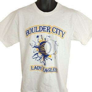 Boulder City Lady Eagles Softball T Shirt Vintage 90s High School Mens Medium